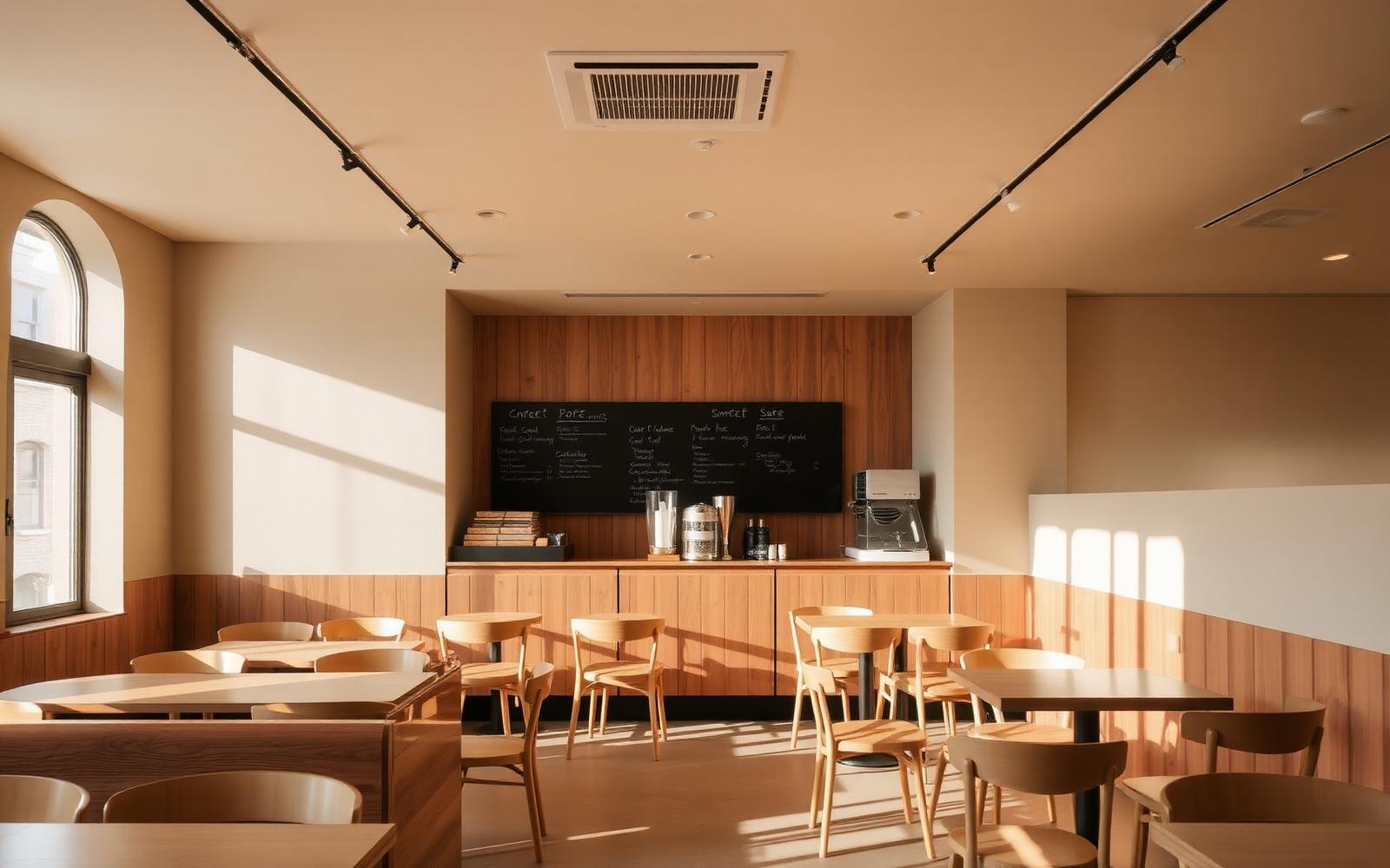 Independent coffee shop interior